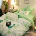 duvet set with printed designs